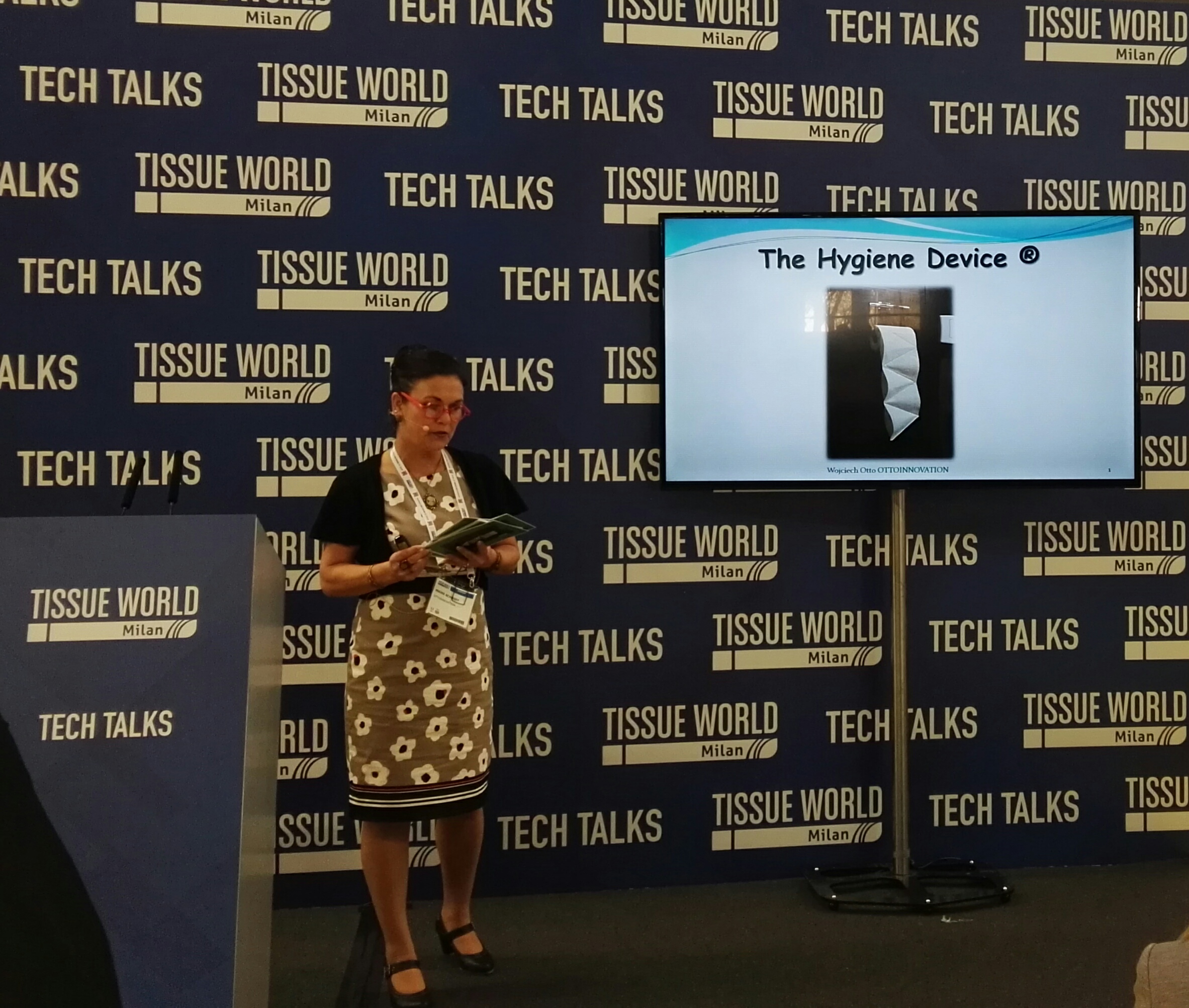 Ottoinnovation Hygienevorrichtung auf der Tissue World 2019 in Milan
